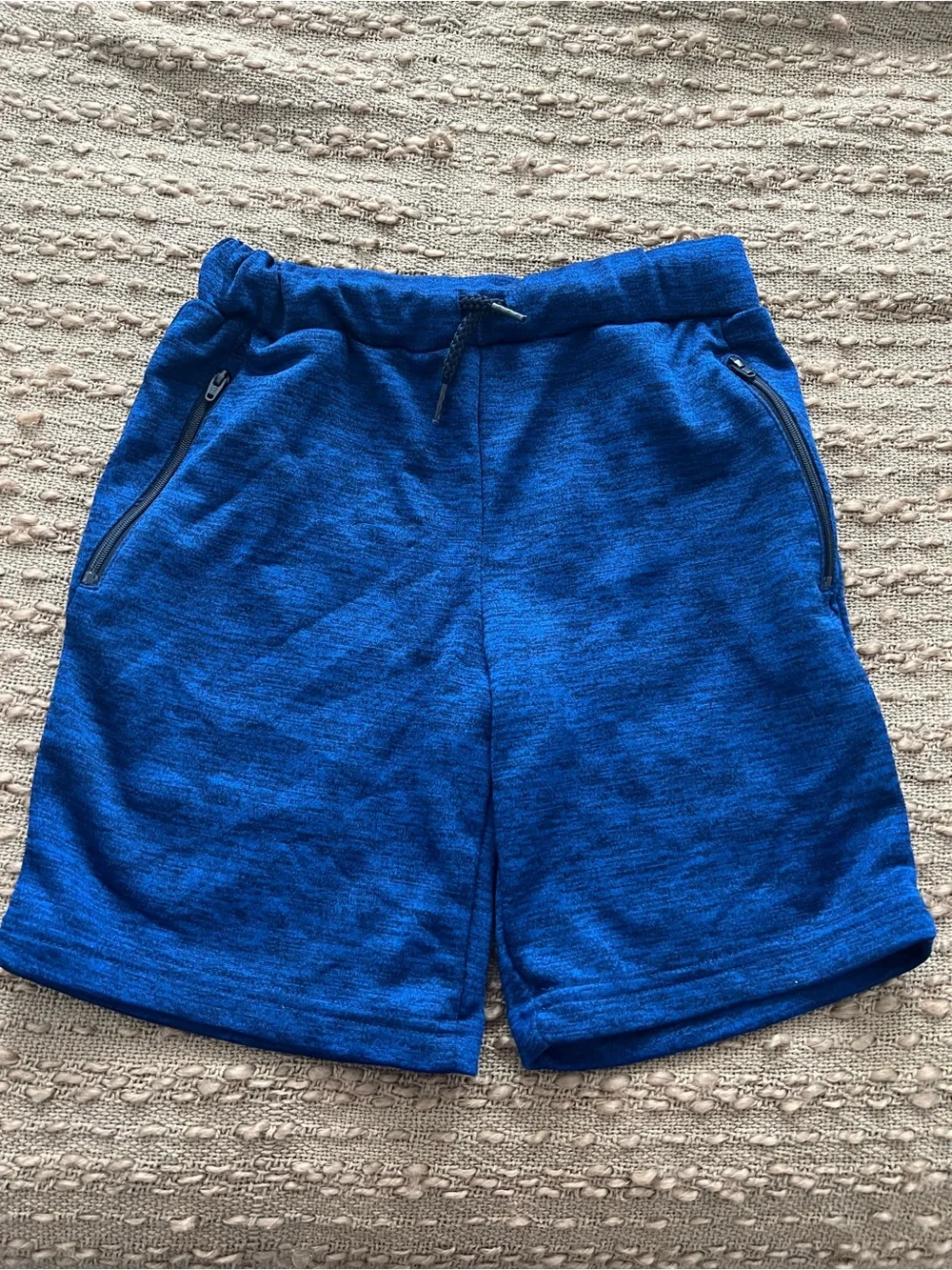 The Children's Place Royal Blue Knit Shorts with Zip Pockets